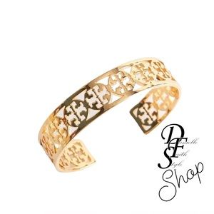 Tory Burch- Cut Out Logo Cuff Bracelet- with Giftbox and Dustbag